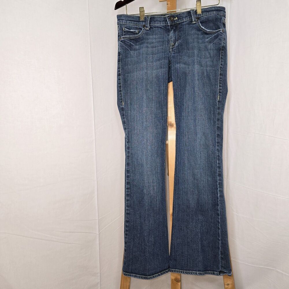NY and C Platinum Jeans Womens 6 Blue Denim FLARE Platinum